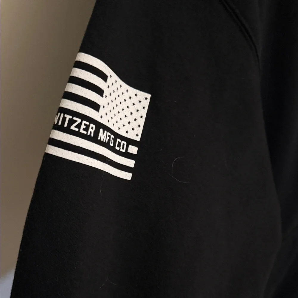 Men's Black Zip-Up Sweater with Skull Design - Picture 6 of 6